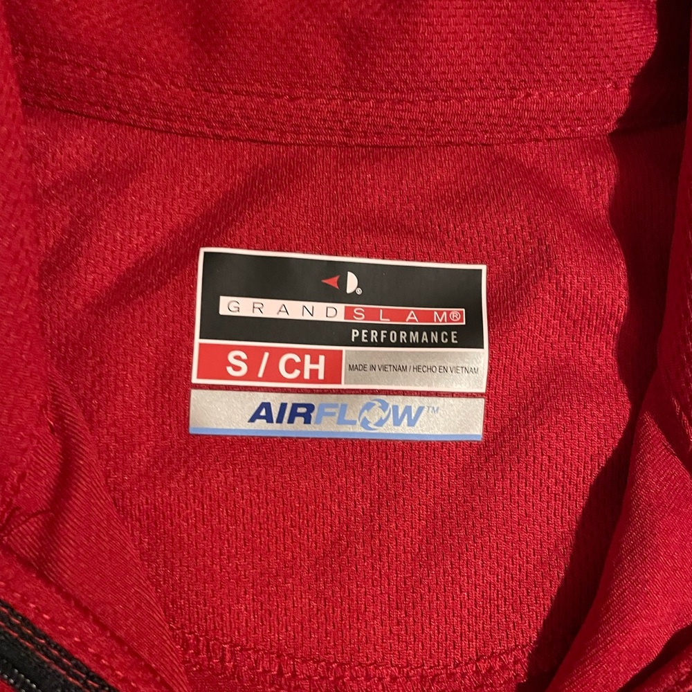 🏌️Grand Slam Men's Red Half-Zip Top - Picture 3 of 6